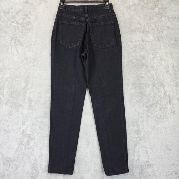 VINTAGE GAP Jeans Womens 6 Black Slim Fit Regular High Rise Tapered Made USA 90s - Picture 8 of 11